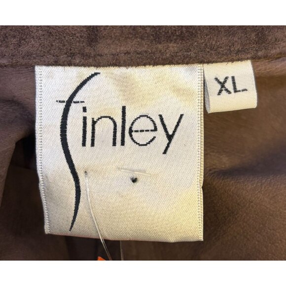 NWOT Finley Brown Suede Jacket XL - Picture 8 of 8